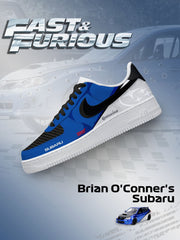 Customize Brian O'Conner's Impreza WRX STI Sneakers For Women and Men