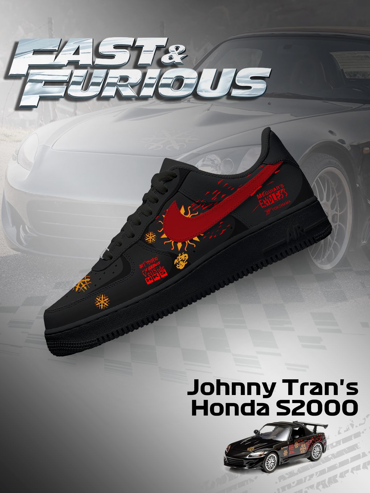 Personalized Johnny Tran's S2000 Shoes For Women and Men