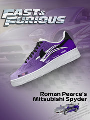 Custom Printed Roman Pearce's Spyder Sneakers For Women and Men