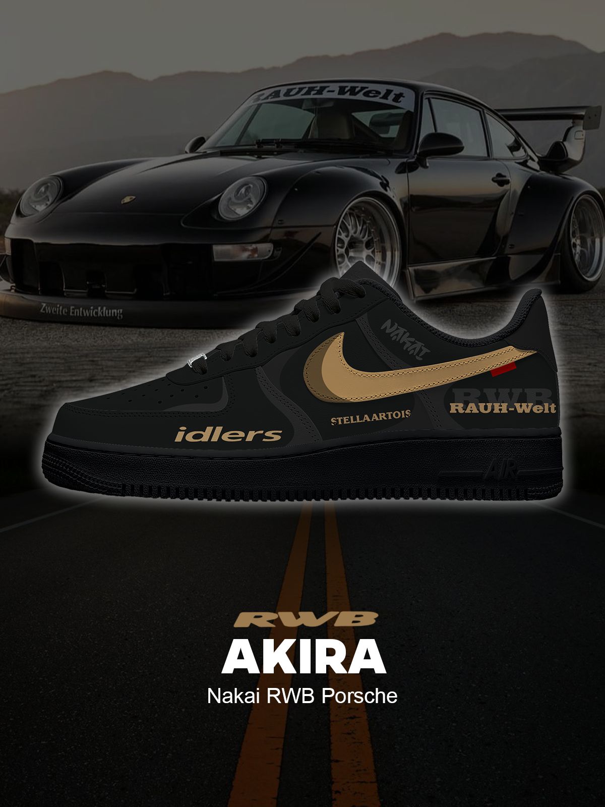 Passen Sie Akira Nakai RWB-Schuhe für Frauen und Männer an